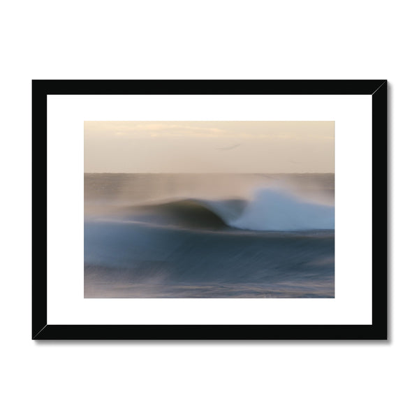 Curling Wave, South Iceland // Framed Print